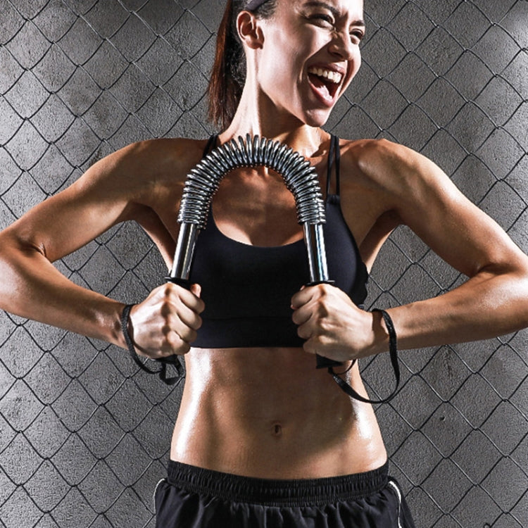 60kg Electroplating Spring Hand Grips Arm Strength Brawn Training Device + Hand Guard + Storage Bag Set, 60kg
