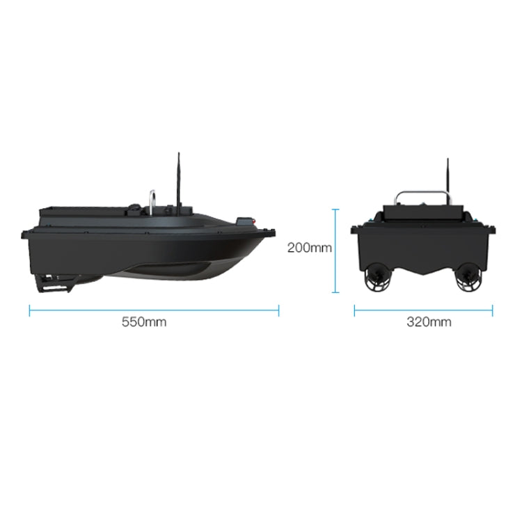 D16B GPS Double Motors Outdoor Rc Bait Fishing Boat, EU Plug, D16B GPS (US Plug), D16B GPS (EU Plug)
