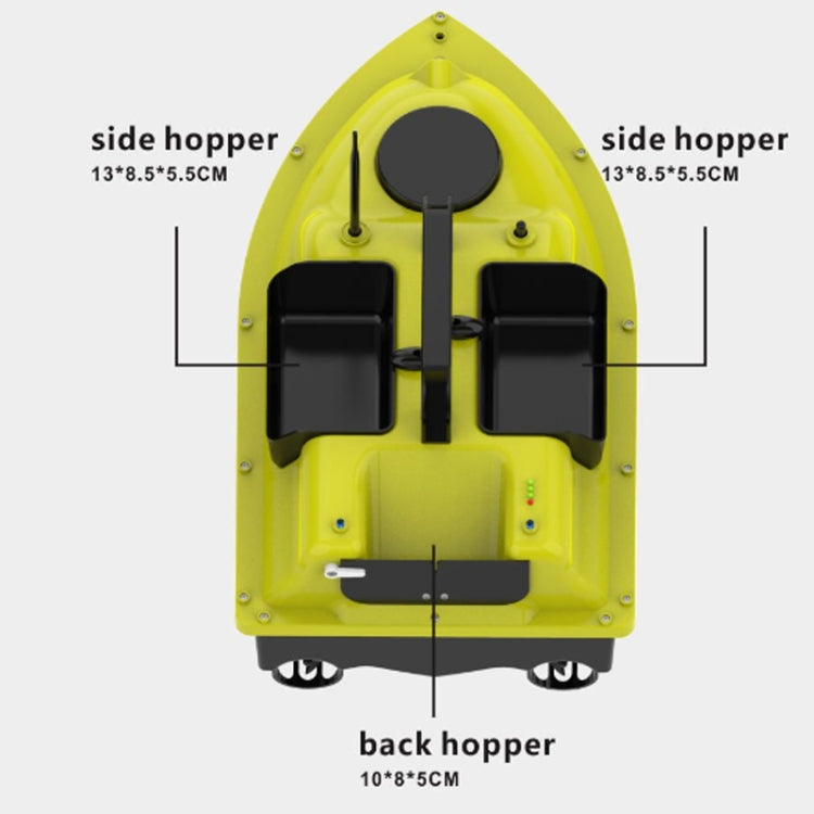 D18B GPS Outdoor Double Motors Fishing Bait Boat with 3 Bait Containers , US Plug, D18B GPS (US Plug), D18B GPS (EU Plug)