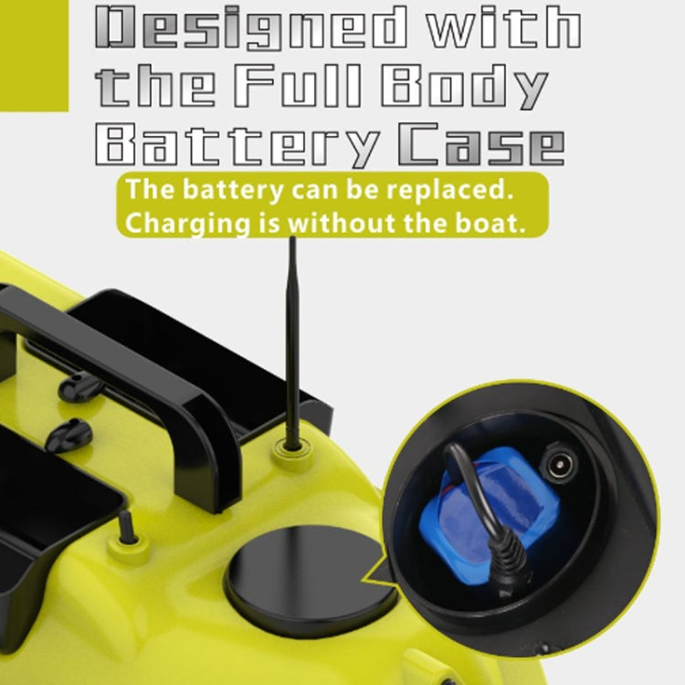 D18B GPS Outdoor Double Motors Fishing Bait Boat with 3 Bait Containers , US Plug, D18B GPS (US Plug), D18B GPS (EU Plug)