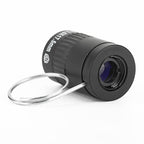 2.5x17.5mm Mini Pocket Miniature Telescope with Finger Buckle, 2.5x17.5 Black, 2.5x17.5 Gold