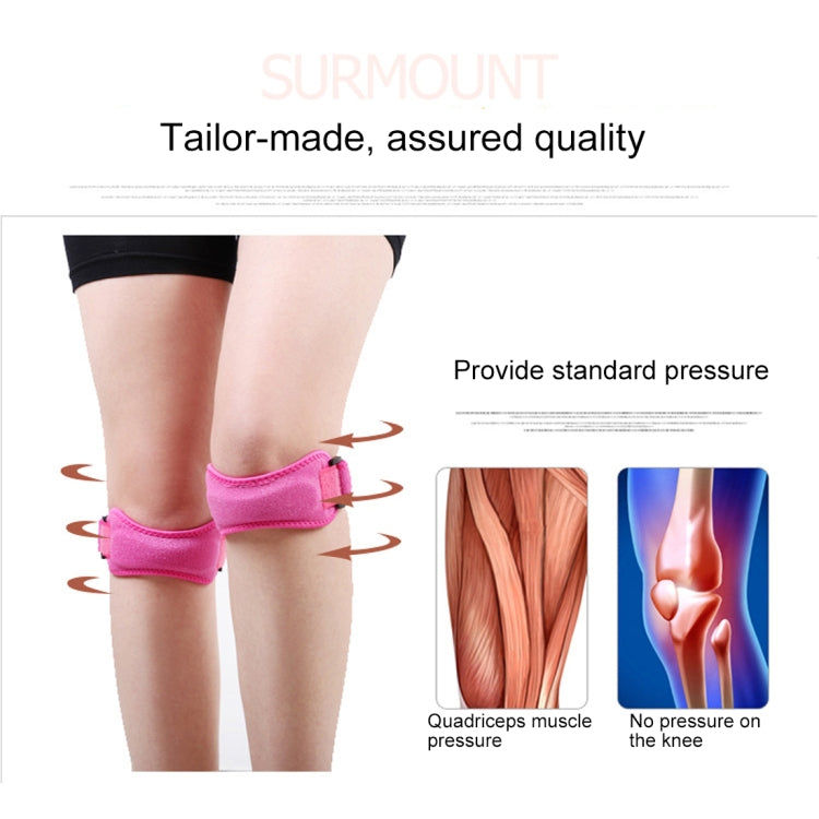 2 PCS SMD-0114 Outdoor Sport Knee Joint Protective Belt Anti-sprain Patellar Band, SMD-0114 Blue, SMD-0114 Rose Red, SMD-0114 Black