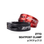 ZTTO MTB Road Bike Seatpost Clamp Aluminium Alloy Bicycle Parts,Diameter: 31.8mm, 31.8mm