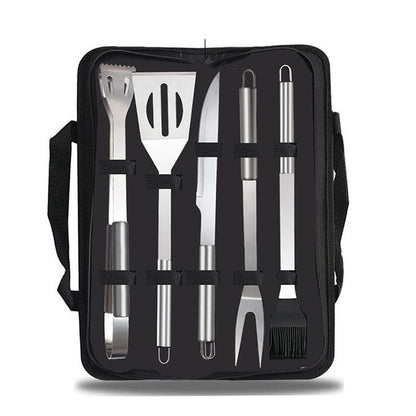 5 in 1 Outdoor Tableware Set Camping Barbecue Tableware Picnic Tool Set, 5 in 1
