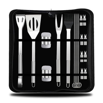 18 in 1 Outdoor Tableware Set Camping Barbecue Tableware Picnic Tool Set, 18 in 1