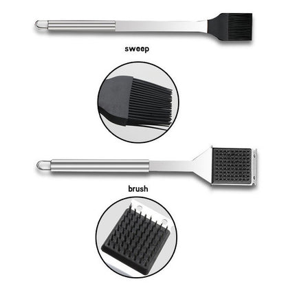 20 in 1 Outdoor Tableware Set Camping Barbecue Tableware Picnic Tool Set, 20 in 1