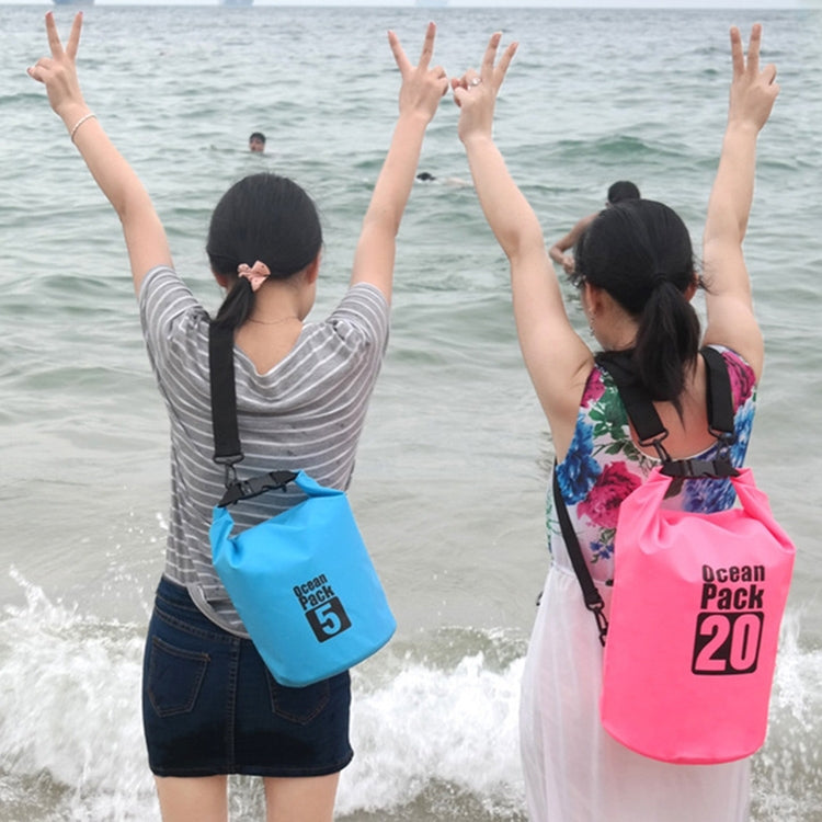 Outdoor Waterproof Bag Dry Sack PVC Barrel Bag, Capacity: 2L, Capacity: 2L (Black), Capacity: 2L (Dark Blue), Capacity: 2L (Orange), Capacity: 2L (Pink), Capacity: 2L (Green), Capacity: 2L (Sky Blue), Capacity: 2L (Yellow)