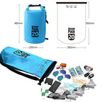 Outdoor Waterproof Double Shoulder Bag Dry Sack PVC Barrel Bag, Capacity: 20L, Capacity: 20L (Dark Blue), Capacity: 20L (Orange), Capacity: 20L (Pink), Capacity: 20L (Green), Capacity: 20L (Sky Blue), Capacity: 20L (Yellow), Capacity: 20L (Black)
