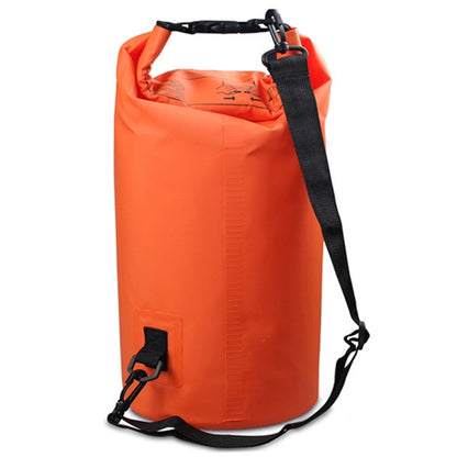 Outdoor Waterproof Double Shoulder Bag Dry Sack PVC Barrel Bag, Capacity: 30L, Capacity: 30L (Dark Blue), Capacity: 30L (Orange), Capacity: 30L (Pink), Capacity: 30L (Green), Capacity: 30L (Sky Blue), Capacity: 30L (Yellow), Capacity: 30L (Black)