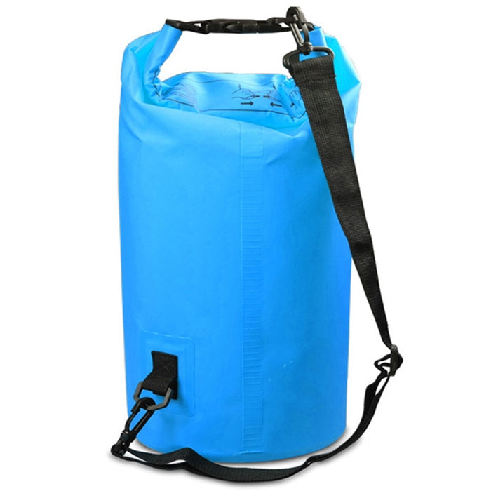 Outdoor Waterproof Double Shoulder Bag Dry Sack PVC Barrel Bag, Capacity: 30L, Capacity: 30L (Dark Blue), Capacity: 30L (Orange), Capacity: 30L (Pink), Capacity: 30L (Green), Capacity: 30L (Sky Blue), Capacity: 30L (Yellow), Capacity: 30L (Black)