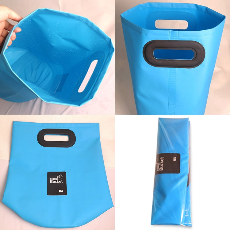 Outdoor Portable Folding Sink PVC Collapsible Bucket, Capacity: 15L, 15L Dark Blue, 15L Orange, 15L Green, 15L Rose Red, 15L Sky Blue, 15L Yellow, 15L Black