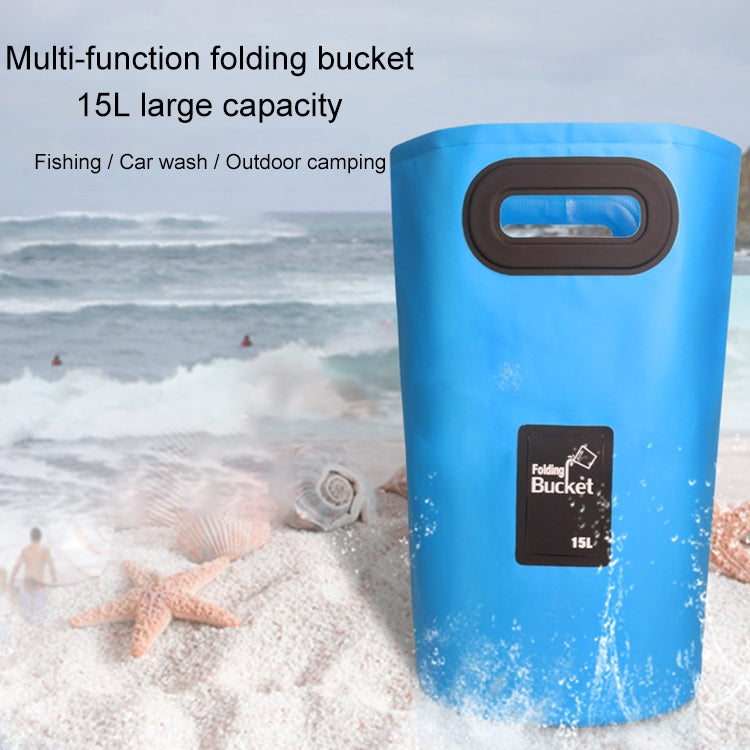 Outdoor Portable Folding Sink PVC Collapsible Bucket, Capacity: 15L, 15L Dark Blue, 15L Orange, 15L Green, 15L Rose Red, 15L Sky Blue, 15L Yellow, 15L Black
