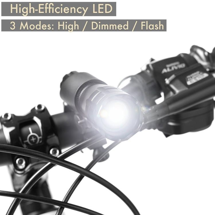 5W Mountain Bike Headlight Charging Zoom Glare Waterproof Flashlight Set (Set Two), Set Two