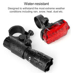 5W Mountain Bike Headlight Charging Zoom Glare Waterproof Flashlight Set Car Headlight + Taillight (Set Five), Set Five