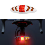 Bicycle Tail Light Intelligent Wireless Remote Control Turn Signal Warning Light, USB Rechargeable