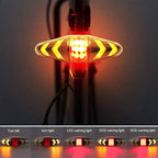 Bicycle Tail Light Intelligent Wireless Remote Control Turn Signal Warning Light, USB Rechargeable