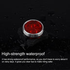 COB Lamp Bead 160LM USB Charging Four-speed Waterproof Bicycle Headlight / Taillight Set,  Red + White Light 650MA, Red + White Light