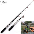 30cm Portable Telescopic Sea Fishing Rod Mini Fishing Pole, Extended Length : 1.0m, 1.0m
