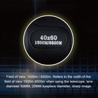 40x60 12X Pocket High Times High Definition Night Vision Focusing Monocular Telescope, 40x60 12X