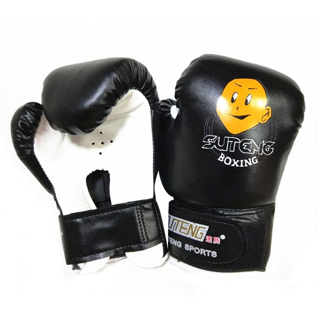 SUTENG Cartoon PU Leather Fitness Boxing Gloves for Children, Cartoon White, Cartoon White + Baby Blue, Cartoon Black, Cartoon Dark Blue, Cartoon Blue, Cartoon Red
