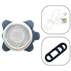 COB Lamp Bead 160LM USB Charging Four-speed Waterproof Bicycle Headlight / Taillight Set,  Red Blue Light Dimming 650MA, Red Blue Light Dimming