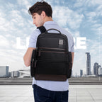 Bopai 751-007291 Business Anti-theft Waterproof Large Capacity Double Shoulder Bag,with USB Charging Port, Size: 34x19x43.5cm, 751-007291