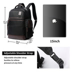 Bopai 751-007291 Business Anti-theft Waterproof Large Capacity Double Shoulder Bag,with USB Charging Port, Size: 34x19x43.5cm, 751-007291