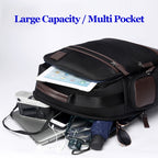 Bopai 751-007291 Business Anti-theft Waterproof Large Capacity Double Shoulder Bag,with USB Charging Port, Size: 34x19x43.5cm, 751-007291