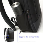 Bopai 851-009911 Business Anti-theft Waterproof Large Capacity Double Shoulder Bag,with USB Charging Port, Size: 30.5x13x45cm, 851-009911