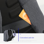 Bopai 851-010128 Business Anti-theft Waterproof Large Capacity Double Shoulder Bag,with USB Charging Port, Size: 34x19x43cm, 851-010128