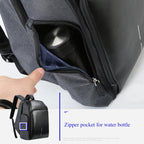 Bopai 851-010128 Business Anti-theft Waterproof Large Capacity Double Shoulder Bag,with USB Charging Port, Size: 34x19x43cm, 851-010128