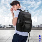 Bopai 851-014211 Business Anti-theft Waterproof Three-layer Large Capacity Double Shoulder Bag,with USB Charging Port, Size: 35.5x24x45cm, 851-014211
