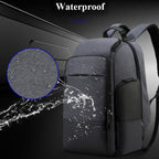 Bopai 851-014518 Business Waterproof Three-layer Large Capacity Double Shoulder Bag,with USB Charging Port, Size: 37x21x47.5cm, 851-014518