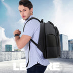 Bopai 851-014518 Business Waterproof Three-layer Large Capacity Double Shoulder Bag,with USB Charging Port, Size: 37x21x47.5cm, 851-014518