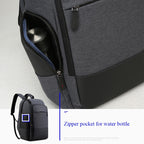 Bopai 851-014518 Business Waterproof Three-layer Large Capacity Double Shoulder Bag,with USB Charging Port, Size: 37x21x47.5cm, 851-014518