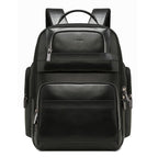 Bopai 851-019811 Large Capacity Anti-theft Waterproof Leathar Backpack Laptop Tablet Bag for 15.6 inch and Below, with USB Charging Port, 851-019811