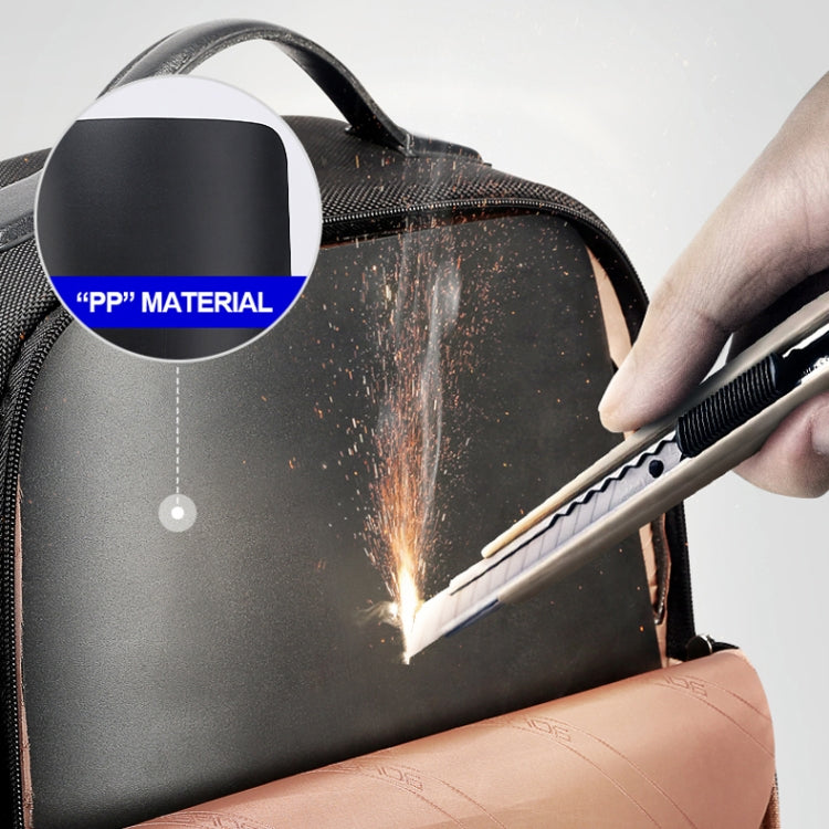 Bopai 751-006431 Business Waterproof Anti-theft Large Capacity Double Shoulder Bag,with USB Charging Port, Size: 27x16.5x40cm, 751-006431