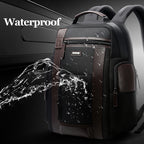 Bopai 851-008821 Outdoor Breathable Waterproof Anti-theft Large Capacity Double Shoulder Bag,with USB Charging Port, Size: 36x17x41.5cm, 851-008821