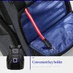 Bopai 851-014318 Fashion Outdoor Breathable Waterproof Anti-theft Three-layer Large Capacity Double Shoulder Bag,with USB Charging Port, Size: 31x17x44cm, 851-014318
