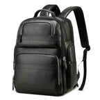 Bopai 851-01981A Top-grain Leather Business Travel Anti-theft Man Backpack, Size: 35x26x44cm, 851-01981A
