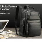 Bopai 851-01981A Top-grain Leather Business Travel Anti-theft Man Backpack, Size: 35x26x44cm, 851-01981A