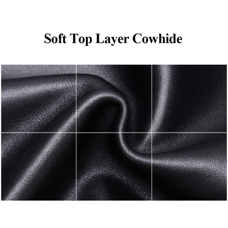 Bopai 851-01981A Top-grain Leather Business Travel Anti-theft Man Backpack, Size: 35x26x44cm, 851-01981A