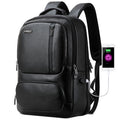 Bopai 851-023911 Top-grain Leather Business Breathable Anti-theft Man Backpack, Size: 28x18x42cm, 851-023911