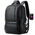 Bopai 851-023911 Top-grain Leather Business Breathable Anti-theft Man Backpack, Size: 28x18x42cm, 851-023911