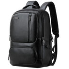 Bopai 851-023911 Top-grain Leather Business Breathable Anti-theft Man Backpack, Size: 28x18x42cm, 851-023911