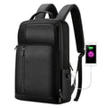 Bopai 851-036611 Large Capacity Top-grain leather Business Breathable Man Backpack, Size: 30x12x43cm, 851-036611