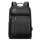Bopai 851-036611 Large Capacity Top-grain leather Business Breathable Man Backpack, Size: 30x12x43cm, 851-036611