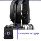 Bopai 851-036611 Large Capacity Top-grain leather Business Breathable Man Backpack, Size: 30x12x43cm, 851-036611