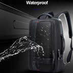 Bopai 751-006561 Large Capacity Business Casual Breathable Laptop Backpack with External USB Interface, Size: 29 x 16 x 44cm, 751-006561