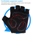 BaseCamp BC-204 Bicycle Half Finger Gloves Lycra Fabric Cycling Gloves, Size: S, Size: S